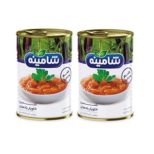 کنسرو خاویار بادمجان شامینه 350 گرم بسته 2عددی Shamineh eggplant caviar gr 2Pcs 