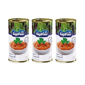 کنسرو خاویار بادمجان شامینه - 350 گرم بسته 3 عددی