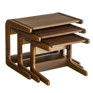 میز عسلی دکورسی مدل ST-405 مجموعه 3 عددی