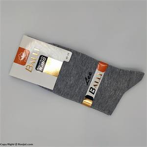 جوراب مردانه نخ پنبه اعلا مدل نانو طرح LEE کد 07