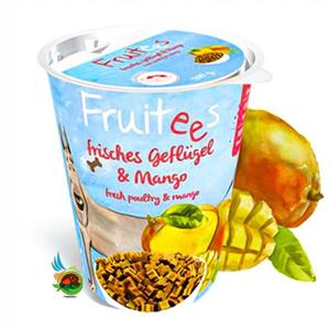 تشویقی سگ فروتیز بوش با طعم مرغ و انبه Bosch fruitees fresh poultry mango وزن ۲۰۰ گرم 