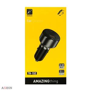 شارژر فندکی سنیور کی اف مدل TH-152 (52.5 وات)