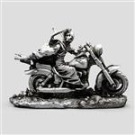 مجسمه اسکلتی مدل Ghost Rider رنگ نقره ای کد Afn393