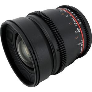 لنز دوربین فیلم برداری سامیانگ مدل  16mm T2.2 Cine Lens for Canon EF Samyang 16mm T2.2 Cine Lens for Canon EF