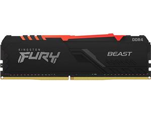 رم دسکتاپ DDR4 کینگستون 3200MHz مدل Kingston FURY Beast RGB ظرفیت 16 گیگابایت
