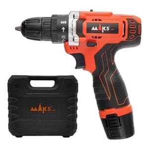 دریل شارژی 12 ولت دو باطری مکس با جعبه Bmc پلاس