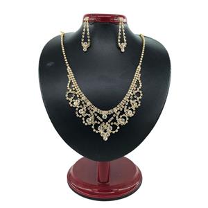 نیم ست زنانه تیتانیوم طرح جواهر کد w-se-04