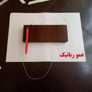 اسباب بازی اعصاب سنج 3 بعدی کاردستی مدرسه مدل عمو رباتیک هوشیار  بوق چراغ  2کاره