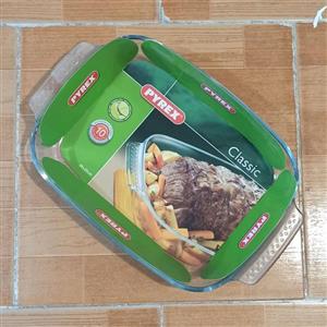 تابه مستطیل دسته دار 39 در 25 سانت پیرکس فرانسه PYREX