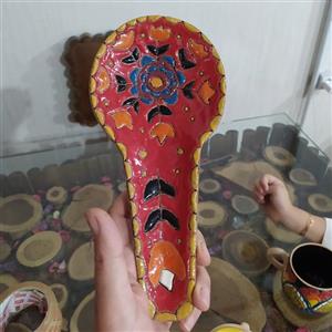قاشق کنارگاز میناکاری سفالی
