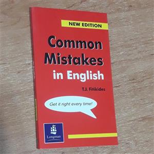 کتاب زبان کامان میستیک Common Mistakes in English  برای یادگیری اشتباهات رایج در زبان انگلیسی 