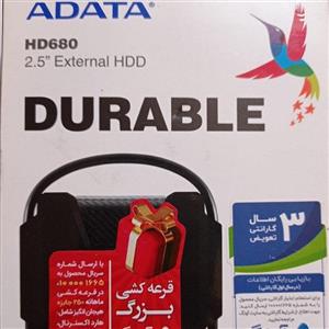 هارد اکسترنال 2 ترابایت adata پلمپ با3سال  تعویض آونگ