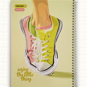 دفتر 100 برگ سیمی طلقی طرح کفش  کد 9132 نهال ( علم گستر )