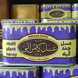 عسل چند گیاه مخصوص کامرانی در بسته بندی حلب 1000 گرمی 