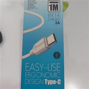 کابل شارژ و انتقال دیتا تایپ سی بروفون 1 متری