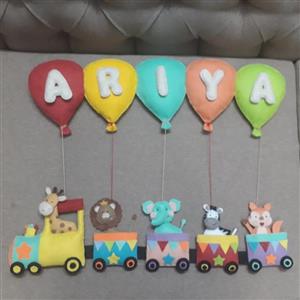 قطار نمدی طرح حیوانات جنگل