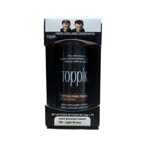 پودر پر پشت کننده ظاهری مو  تاپیک هیر فیلر Toppik Hair Filler قهوه ایی روشن 06