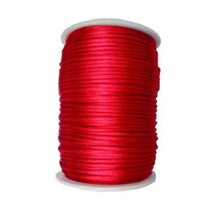 نخ قیطان ماکارونی قرمز طاقه 100 یاردی (90 متری)