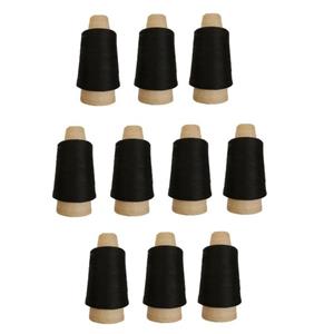 دوک نخ سردوز (نخ ترویرا) (نخ استرچ) 100 گرمی مشکی (10 عددی)