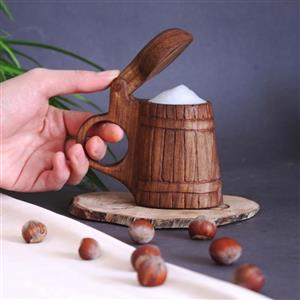 کوکسا اسپرسو شات دست ساز چوبی طرح سطلی