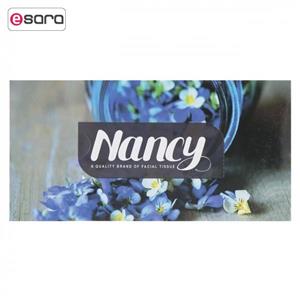 دستمال کاغذی نانسی طرح یاس کبود بسته 150 برگ