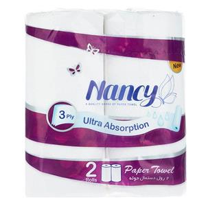 دستمال حوله کاغذی نانسی بسته 2 عددی Nancy Paper Towel 2pcs