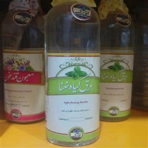 عرق نعنا ویژه اصل برند آقا بزرگ کاشان یک لیتری عرق نعناع