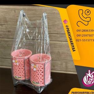 جا قاشقی دو قلو اویز گلدار