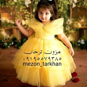 لباس عروس پفی بچه گانه شولدر