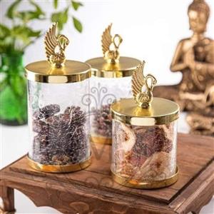 بانکه های شیشه ای سه سایز