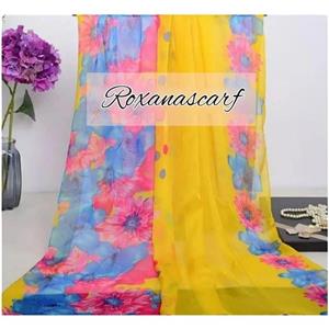 شال روسری حریر ابریشم وارداتی مجلسی