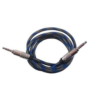 کابل انتقال صدا 3.5 میلی متری ریمکس مدل RL-L300 کنفی به طول 1 متر Remax RL-L300 3.5mm AUX Audio BARRIED Cable 1m