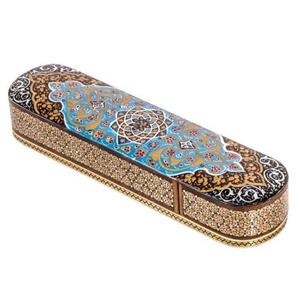 قلمدان خاتم کاری طرح تذهیب کد 22 