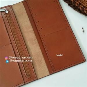 کیف پول کتی مردانه چرم پندار کد k015 Pendar leather wallet 