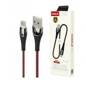 کابل تایپ سی (Type-C) هیسکا (HISKA) طول 1 متر مدل LX-822\n\n