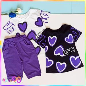 تیشرت شلوارک قلب