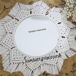 آینه مکرومه قطر کلی 45 سانتی