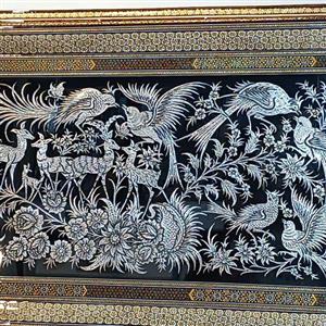 تابلو  خاتم و قلمزنی اثر استاد زرین قلم