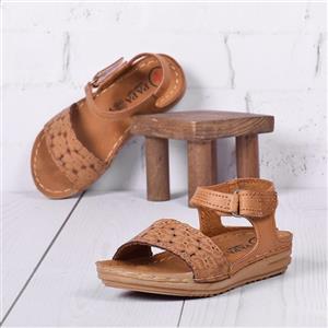 صندل دخترانه پاپا مدل ال آی 3301 عسلی