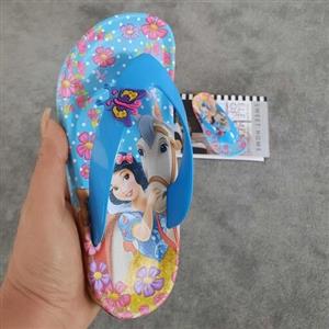 دمپایی دخترانه شهپر انگشتی  3461 آبی