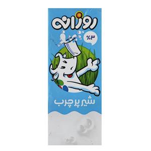 شیر پاکتی فرادما پر چرب روزانه – 200 میلی لیتر Rouzaneh Full Fat Milk 0.2 Lit