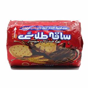 بیسکویت ساقه طلایی با روکش شکلات مینو 200 گرم Minoo Saghe Talaie Sweetmeal Biscuit With Chocolate Coated 200gr 