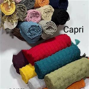 شال حریر پفکی وارداتی منگوله دار