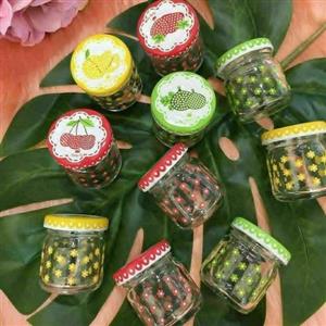 بانکه نقلی طرح دار چاپی درب فلزی 6 عددی (بعلاوه 1 عدد هدیه) در طرح های متفاوت