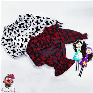شومیز بچگانه مجلسی مدل پروانه ای