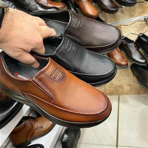 کفش مردانه چرم تبریز بندی  زیره طبی مدل پاتریک