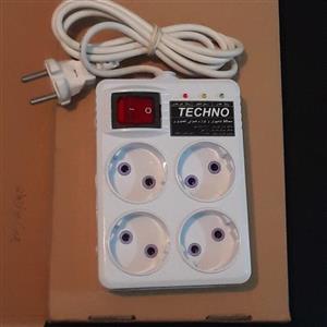 محافظ برق کامپیوتر  رایانه و لوازم صوتی و تصویری تکنو الکتریک سیم دار چهار خانه