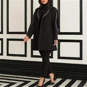 مانتو نگین کاری شده شیک