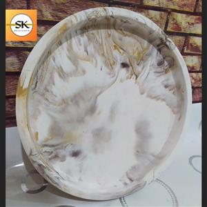 سینی گرد تزیینی رنگ خاص