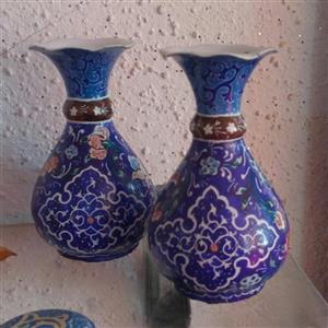 گلدان میناکاری شده 